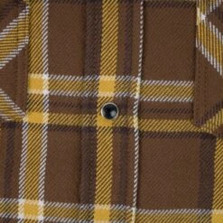 Ultra Heavy Flannel Crazy Check Western Shirt - Brown -Denim Clothing-Iron Heart International IHSH 372 BRN 7