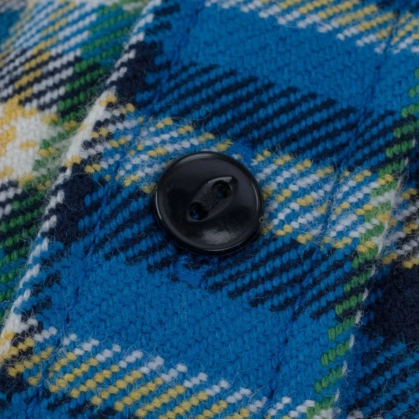 Ultra Heavy Flannel Tartan Check Work Shirt - Blue 11 Ultra Heavy Flannel Tartan Check Work Shirt - Blue - Image 9