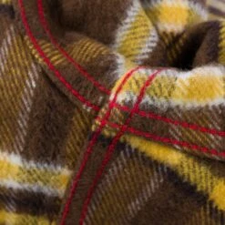 Ultra Heavy Flannel Crazy Check Work Shirt - Brown -Denim Clothing-Iron Heart International IHSH 378 BRN 10