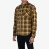 Ultra Heavy Flannel Crazy Check Work Shirt - Brown 2 Ultra Heavy Flannel Crazy Check Work Shirt - Brown -Denim Clothing-Iron Heart International IHSH 378 BRN