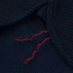 12oz Dobby Cloth Work Shirt - Indigo -Denim Clothing-Iron Heart International IHSH 380 IND 13