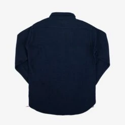 12oz Dobby Cloth Work Shirt - Indigo -Denim Clothing-Iron Heart International IHSH 380 IND 3