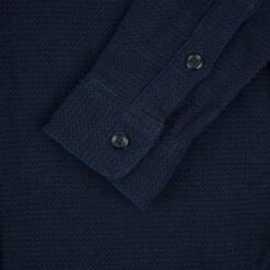 12oz Dobby Cloth Work Shirt - Indigo -Denim Clothing-Iron Heart International IHSH 380 IND 8