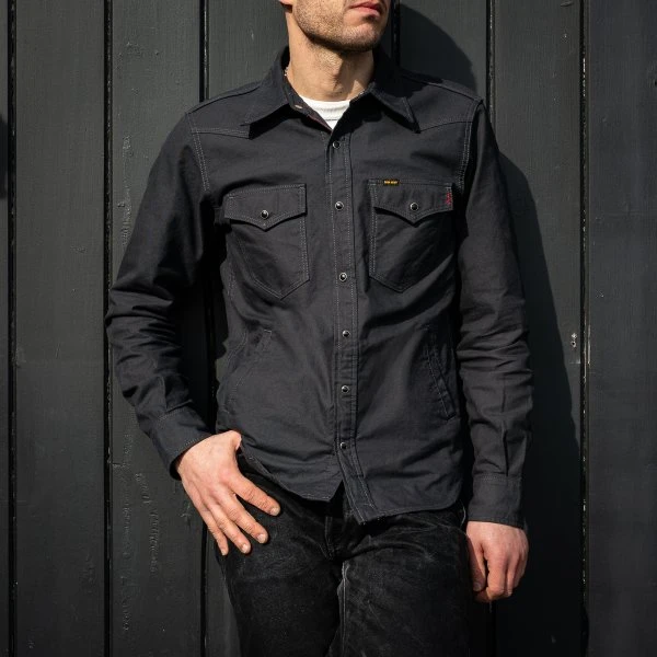 9oz Military Serge CPO Shirt - Black 5 9oz Military Serge CPO Shirt - Black - Image 3
