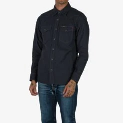 9oz Military Serge CPO Shirt - Black