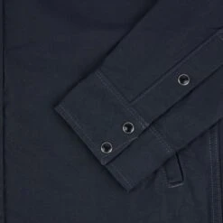 9oz Military Serge CPO Shirt - Black 26 9oz Military Serge CPO Shirt - Black -Denim Clothing-Iron Heart International IHSH 381 BLK 8