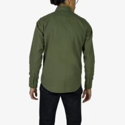 9oz Military Serge CPO Shirt - Olive 19 9oz Military Serge CPO Shirt - Olive -Denim Clothing-Iron Heart International IHSH 381 OLV 1