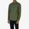 9oz Military Serge CPO Shirt - Olive 2 9oz Military Serge CPO Shirt - Olive -Denim Clothing-Iron Heart International IHSH 381 OLV