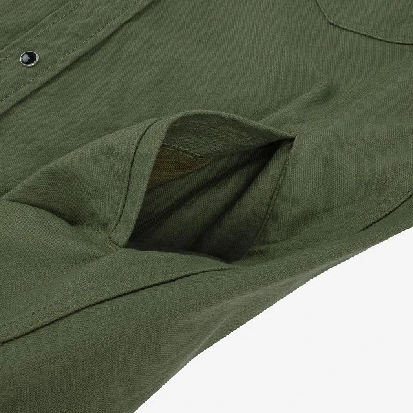 9oz Military Serge CPO Shirt - Olive 14 9oz Military Serge CPO Shirt - Olive - Image 12