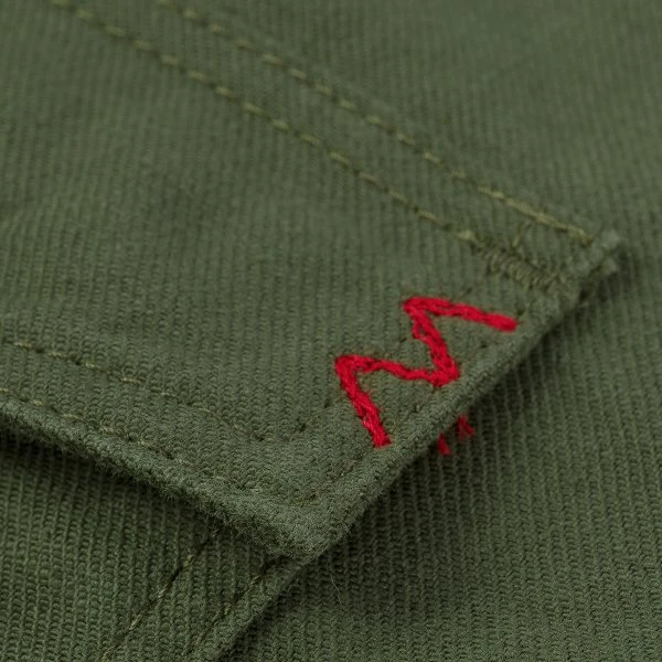 9oz Military Serge CPO Shirt - Olive 17 9oz Military Serge CPO Shirt - Olive - Image 15