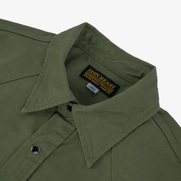 9oz Military Serge CPO Shirt - Olive 7 9oz Military Serge CPO Shirt - Olive - Image 5