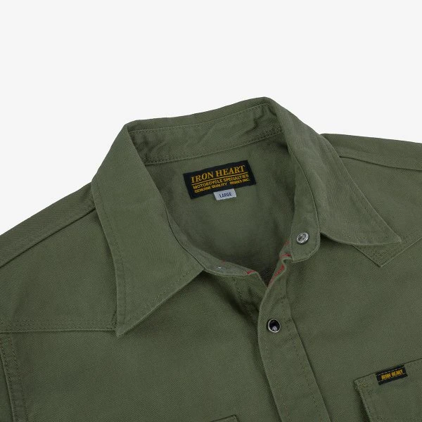 9oz Military Serge CPO Shirt - Olive 9 9oz Military Serge CPO Shirt - Olive - Image 7