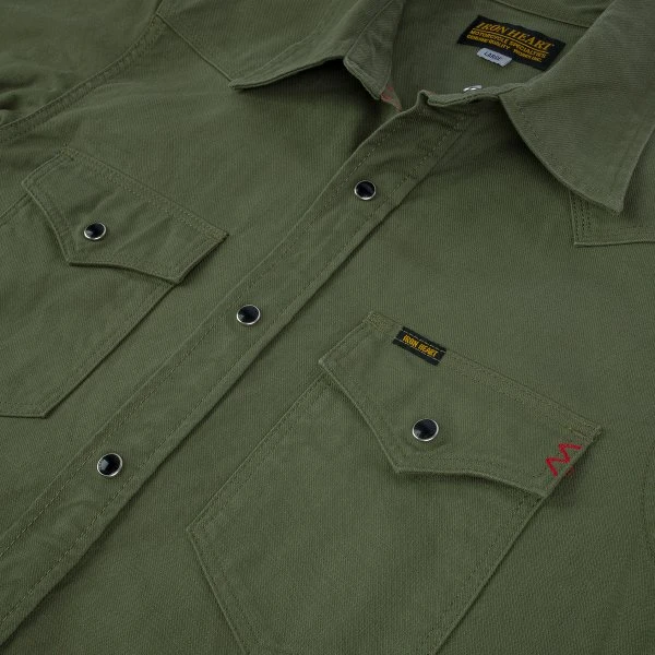 9oz Military Serge CPO Shirt - Olive 10 9oz Military Serge CPO Shirt - Olive - Image 8