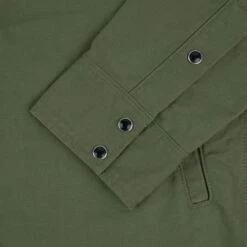 9oz Military Serge CPO Shirt - Olive 26 9oz Military Serge CPO Shirt - Olive -Denim Clothing-Iron Heart International IHSH 381 OLV 8
