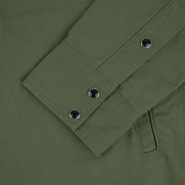 9oz Military Serge CPO Shirt - Olive 11 9oz Military Serge CPO Shirt - Olive - Image 9