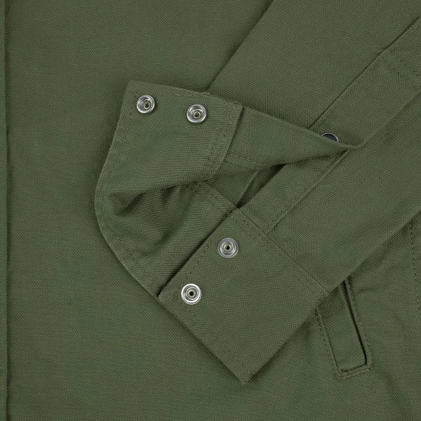 9oz Military Serge CPO Shirt - Olive 12 9oz Military Serge CPO Shirt - Olive - Image 10