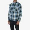 9oz Selvedge American Check Work Shirt - Blue -Denim Clothing-Iron Heart International IHSH 382 BLU