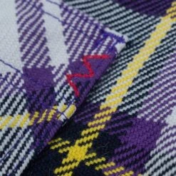 9oz Selvedge American Check Work Shirt - Purple -Denim Clothing-Iron Heart International IHSH 382 PUR 11