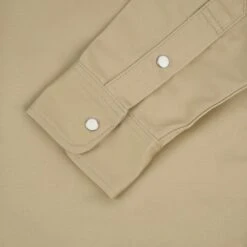 9oz T/C Mechanic Shirt - Beige -Denim Clothing-Iron Heart International IHSH 383 BEI 11