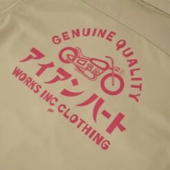 9oz T/C Mechanic Shirt - Beige -Denim Clothing-Iron Heart International IHSH 383 BEI 8