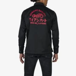 9oz T/C Mechanic Shirt - Black 17 9oz T/C Mechanic Shirt - Black -Denim Clothing-Iron Heart International IHSH 383 BLK 2