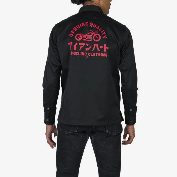 9oz T/C Mechanic Shirt - Black 5 9oz T/C Mechanic Shirt - Black - Image 3