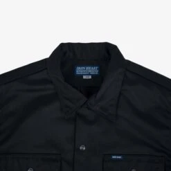 9oz T/C Mechanic Shirt - Black 21 9oz T/C Mechanic Shirt - Black -Denim Clothing-Iron Heart International IHSH 383 BLK 6