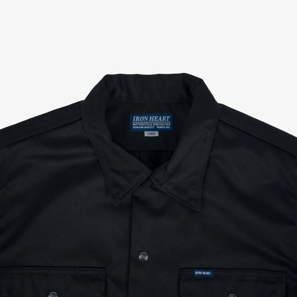 9oz T/C Mechanic Shirt - Black 9 9oz T/C Mechanic Shirt - Black - Image 7