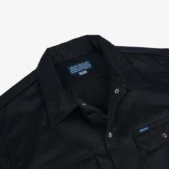9oz T/C Mechanic Shirt - Black 22 9oz T/C Mechanic Shirt - Black -Denim Clothing-Iron Heart International IHSH 383 BLK 7