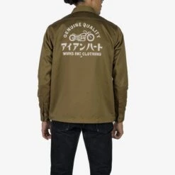 9oz T/C Mechanic Shirt - Brown -Denim Clothing-Iron Heart International IHSH 383 BRN 2