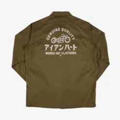 9oz T/C Mechanic Shirt - Brown -Denim Clothing-Iron Heart International IHSH 383 BRN 4