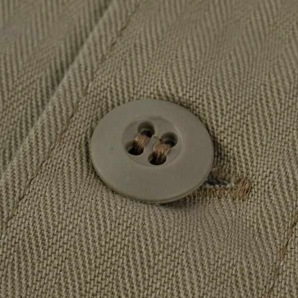 9oz Herringbone Military Shirt - Beige 14 9oz Herringbone Military Shirt - Beige - Image 12