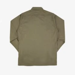 9oz Herringbone Military Shirt - Beige 18 9oz Herringbone Military Shirt - Beige -Denim Clothing-Iron Heart International IHSH 385 BEI 3