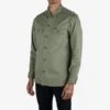 9oz Herringbone Military Shirt - Olive Drab Green