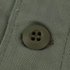 9oz Herringbone Military Shirt - Olive Drab Green -Denim Clothing-Iron Heart International IHSH 385 ODG 9