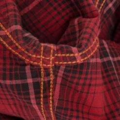 5oz Selvedge Short Sleeved Western Shirt - Red Vintage Check 23 5oz Selvedge Short Sleeved Western Shirt - Red Vintage Check -Denim Clothing-Iron Heart International IHSH 386 RED 10