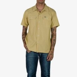 4oz Selvedge Short Sleeved Summer Shirt - Yellow