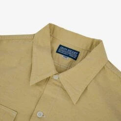 4oz Selvedge Short Sleeved Summer Shirt - Yellow -Denim Clothing-Iron Heart International IHSH 388 YEL 4