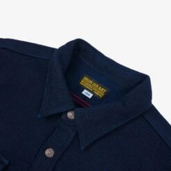 12oz Dobby Cloth CPO Shirt - Indigo -Denim Clothing-Iron Heart International IHSH 389 IND 4