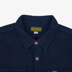 12oz Dobby Cloth CPO Shirt - Indigo -Denim Clothing-Iron Heart International IHSH 389 IND 5