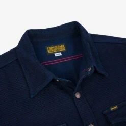 12oz Dobby Cloth CPO Shirt - Indigo -Denim Clothing-Iron Heart International IHSH 389 IND 6