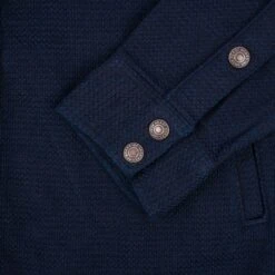 12oz Dobby Cloth CPO Shirt - Indigo -Denim Clothing-Iron Heart International IHSH 389 IND 8