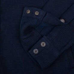 12oz Dobby Cloth CPO Shirt - Indigo -Denim Clothing-Iron Heart International IHSH 389 IND 9