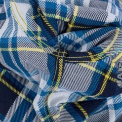 9oz Selvedge American Check Western Shirt - Blue -Denim Clothing-Iron Heart International IHSH 390 BLU 12