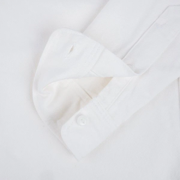 13.5oz Denim Work Shirt - White 13 13.5oz Denim Work Shirt - White - Image 11