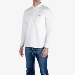 13.5oz Denim Work Shirt - White