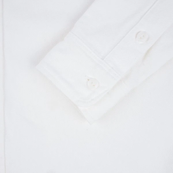 13.5oz Denim Work Shirt - White 12 13.5oz Denim Work Shirt - White - Image 10