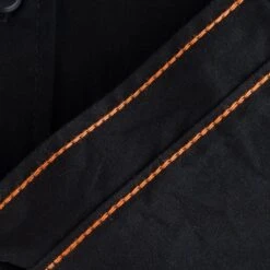 7oz Fatigue Cloth Work Shirt - Black -Denim Clothing-Iron Heart International IHSH 395 BLK 14