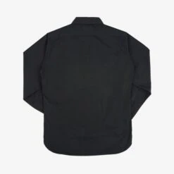 7oz Fatigue Cloth Work Shirt - Black -Denim Clothing-Iron Heart International IHSH 395 BLK 3