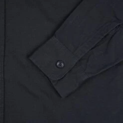 7oz Fatigue Cloth Work Shirt - Black -Denim Clothing-Iron Heart International IHSH 395 BLK 8
